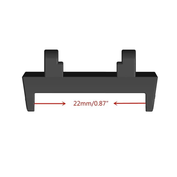 2 klockarmband metallanslutningsdelar hållbart bandadapter Black