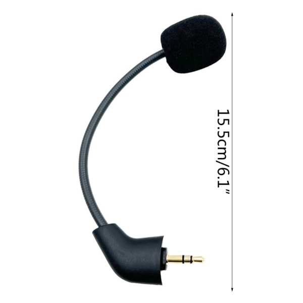 3,5 mm mikrofonersättningsmikrofon för ny version av Hyper X Cloud II Gaming Headset