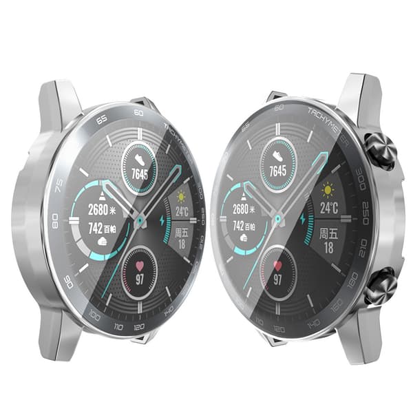 Högkvalitativt TPU Slim Smart Watch Skyddsfodral för Magic 2 46mm klocka Silver