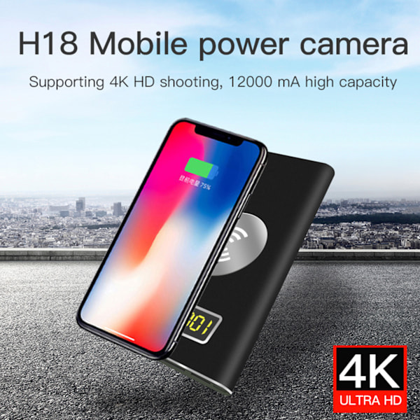 Multifunktionell Powerbank för Mobiltelefon 12000mAh för Android/iOS Enheter Portabel 32g