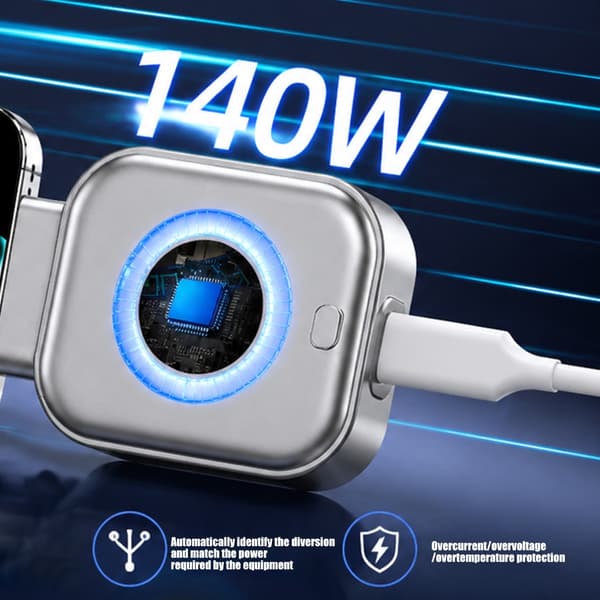 Avanserte 140W PD3.1 Laderadaptere Med Intelligent Full Ladefrakobling For Laderbeskyttelse
