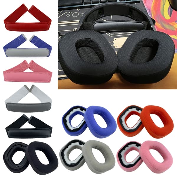 Brusreducerande hörlurskuddar optimerade för HS80 HS80-headset Gray - Headband