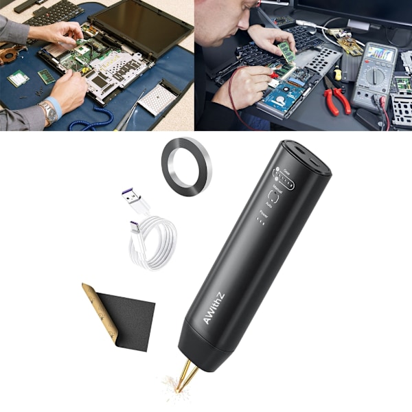 Bärbar Handhållen Punktsvets för Batteri-DIY Ingen Svets Penna Behövs Mini Sport Svets 11 Växlar 2 Knappar Bärbar