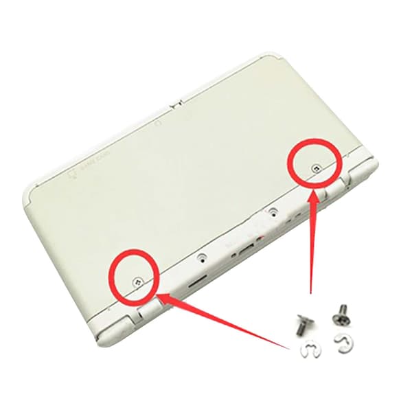 Batteridæksel Skruer Montering til 3DS/LL/XL Nye 3DS/3DSLL/3DSXL Spillekonsol