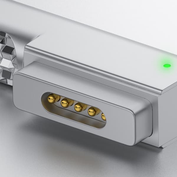 USB C hunn til 2 hurtigladeadapter i aluminiumslegering for MacBook Pro