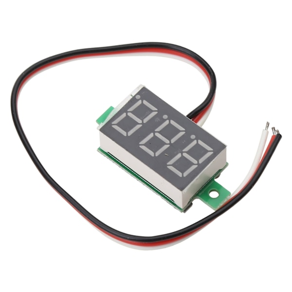 Ny Mini Tre-rads LED Liten Panelmätare Display Digital Voltmeter DC0-100V