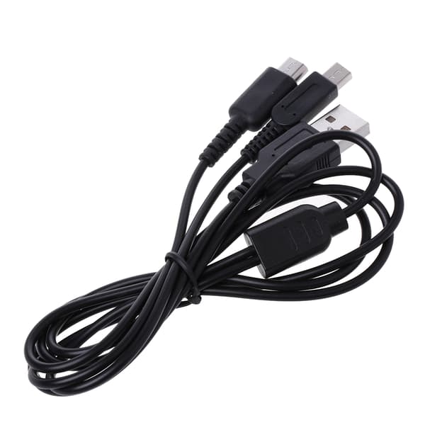 2-i-1 USB-strømladekabel Y-splitterledning for 3DS for NDSI for DS Lite