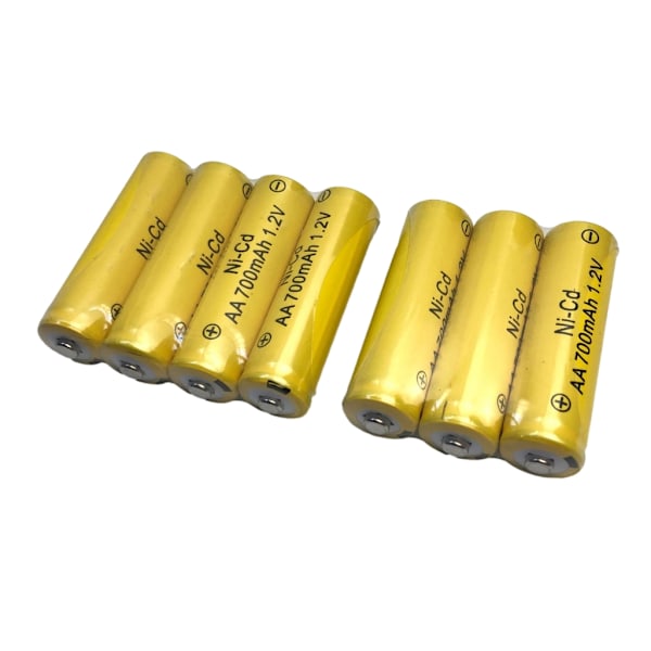 10st AA 1.2V 700mAh Uppladdningsbart Batteri NiCd 2A För Mus Elektrisk Leksak Fjärrkontroll