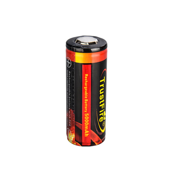 26650 5000mAh Högkapacitets Li-ion 3.7v Uppladdningsbart Batteri 3.2A Urladdning