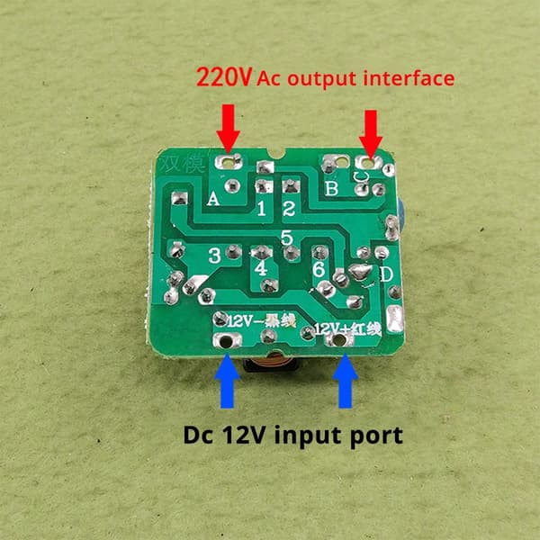 1PC 40W DCAC Inverter Strømforsyning 12V til 220V Step Up Transformator til Elektroniske Komponenter