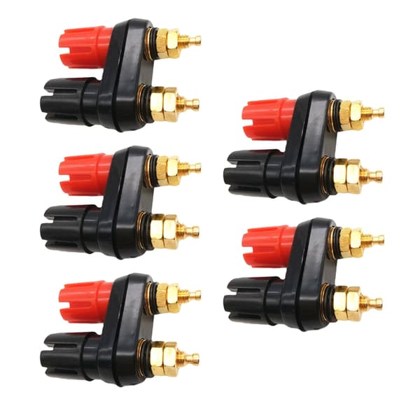1PC Banankontakter Jack Socket Par Terminal Bindningsstolpe Högtalare DIY-kontakter 5 pack