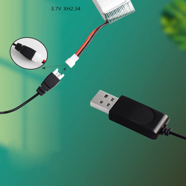 3.7V LiPo-akun USB-latauskaapeli, pikalataussovitin FPV-droneille