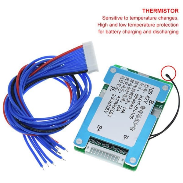 10S 42V Batteribeskyttelsesmodul 15A Ladestrøm Temperaturkontrollbeskyttelse
