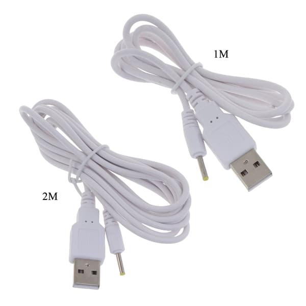 Højstyrke 5V USB til DC 2.5x0.7mm strømkabel USB 2.0 DC stikkabel 2m