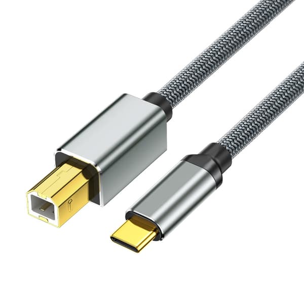 Typ C USB 2.0 till hane skrivarkabel dataförlängningsadapter för skrivare