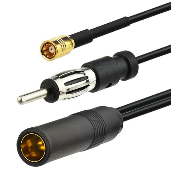 Dab+FM/AM SMB Antenne DIN Splitter Antennekonverter Adapter Ledning Bilradio Plugg