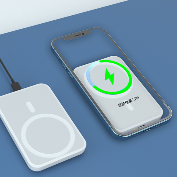 Trådlös Laddare Mag-safe 5000mAh för App-le 12 Mini Snabbladdare