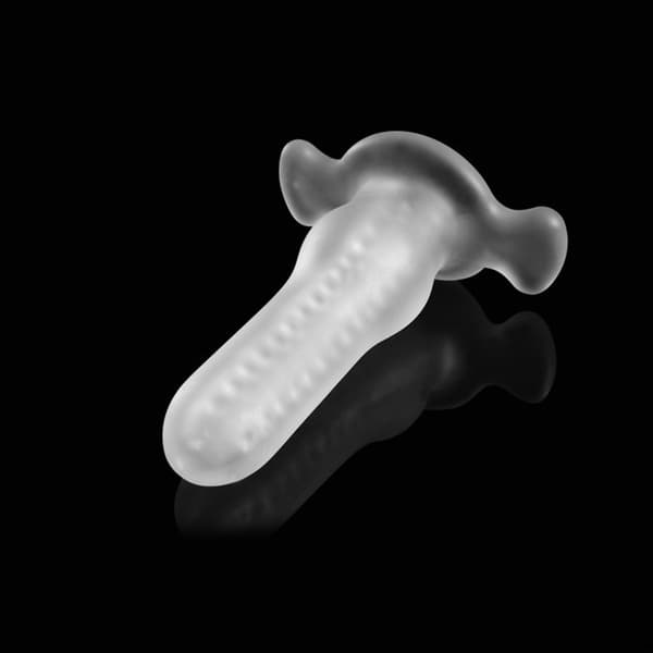 Silikone Anals Plug Hul Anals Butt Plug Sleeve Extender Velegnet til Begyndere White