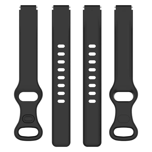 Silikonerem til 12 mm bredde urudskiftningsremme Quick Release Remme Black
