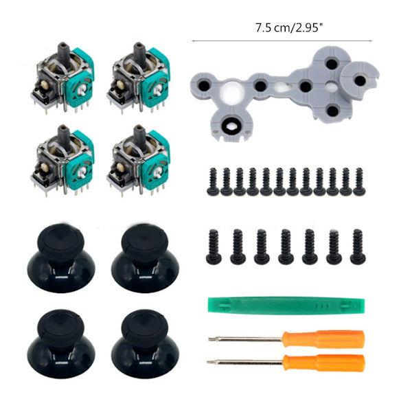 Speltillbehör Analog Joystick Sensormodul Kepslåda Reparationsdel Passar för