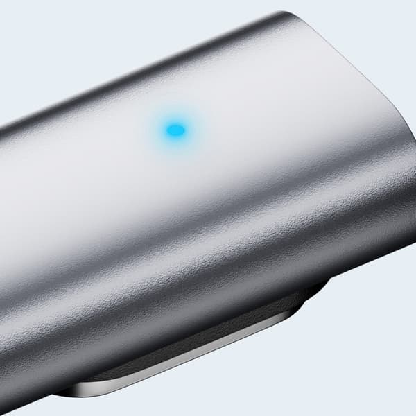 Magnetiske ladeadaptere i aluminiumshus for AI-briller Black