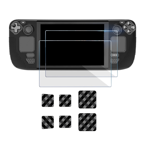 Anti-repor Tempered Glass Film Host Button Touchpad Sticker för Steam Deck