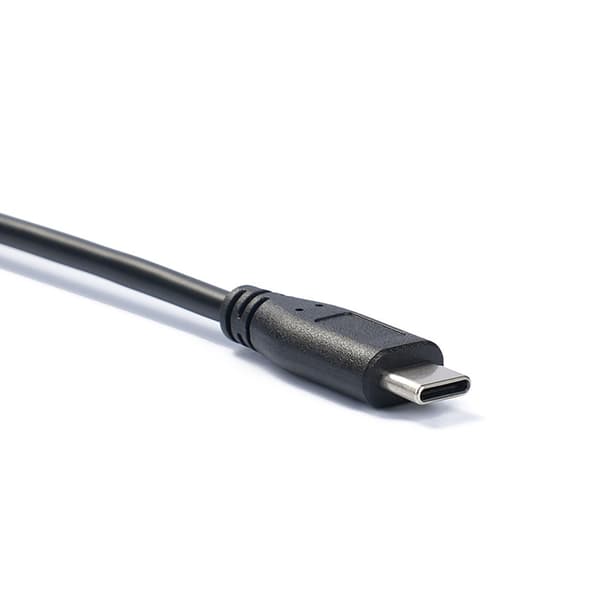 USB C Suora pää - 180 asteen USB C -kaapeli Type C -datan synkronointijohto, musta 1m
