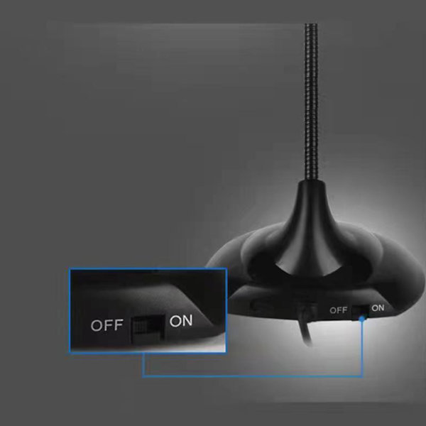 Datormikrofoner 360 Grader Justerbar Svanhalsdesign Mikrofoner Områdesmikrofoninspelning Mic