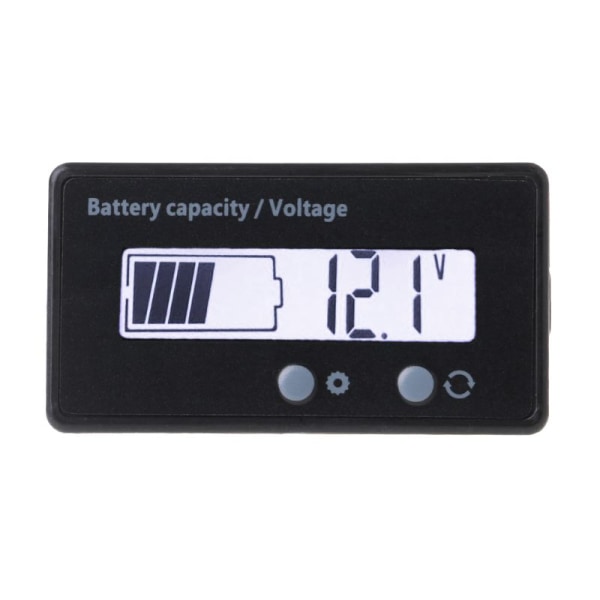 12V/24V/36V/48V Litiumbatteri Kapacitetsmätare Spänningsmätare Monitor Noggrann