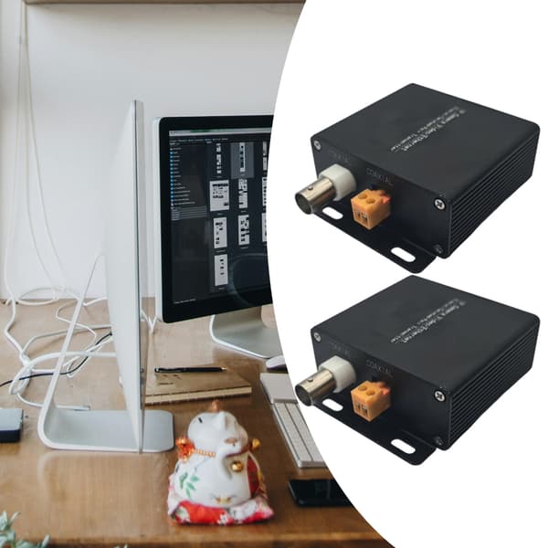 Rask koaksialomformer utvider Ethernet-signal over 500 meter avstand
