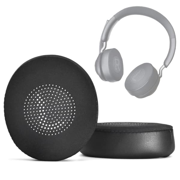 Slitesterke øreputer mikrofonvindskjerm for Elite45h Evolve2 65UC hodetelefoner