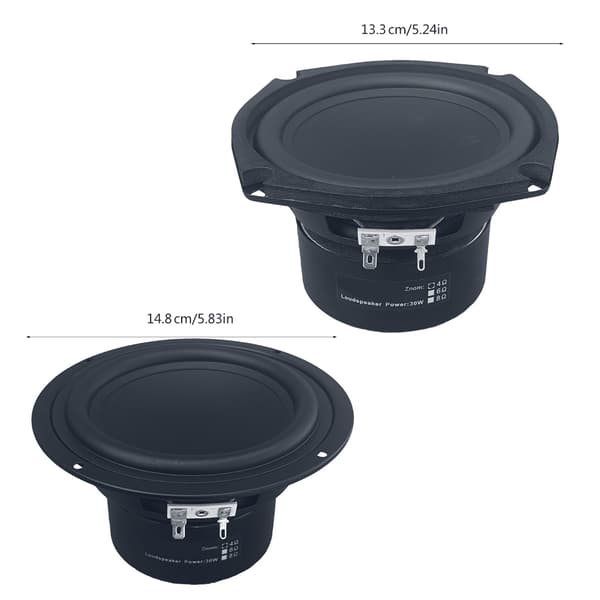 Stilren 4Ohm Subwoofer Högtalarkomponent För Moderna Musiksystem Tillbehör null - Square