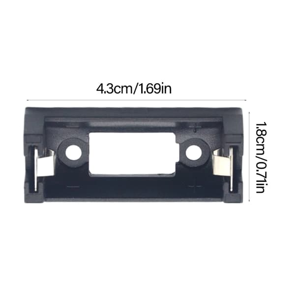 2 STK CR123A 16340 LIR123A Batteriholder 3V Opbevaringsboks til PCB Loddemontering