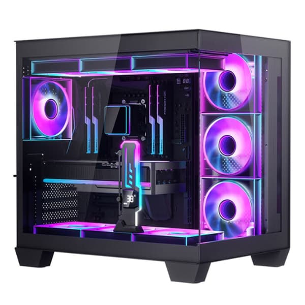 Grafikkortholder med temperaturvisning til gaming-pc-videokortstativ Black