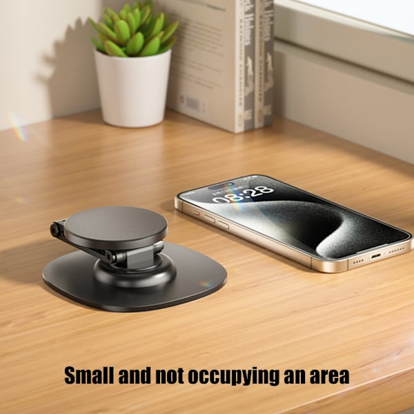 Magnetisk telefonhållare ställbar hållare skrivbord mobiltelefon surfplatta stativ White M model