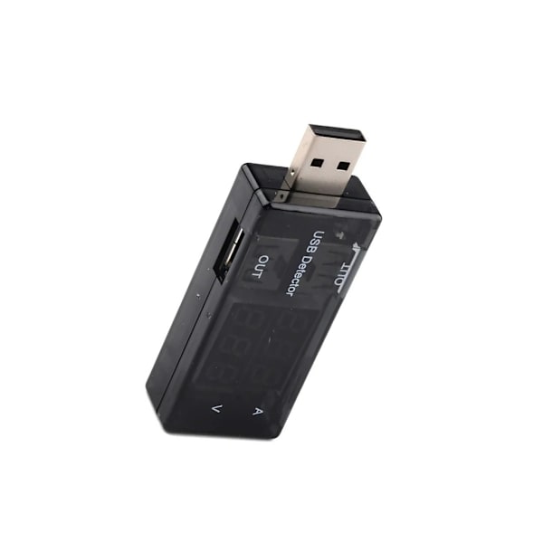 Digitalt Display Dobbel USB Strøm Strømmåler Tester Bærbar Mini