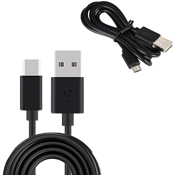 USB till Typ C/USB 5Pin Data Laddningskabel 1.5A Snabbladdningskabel Micro USB 3m