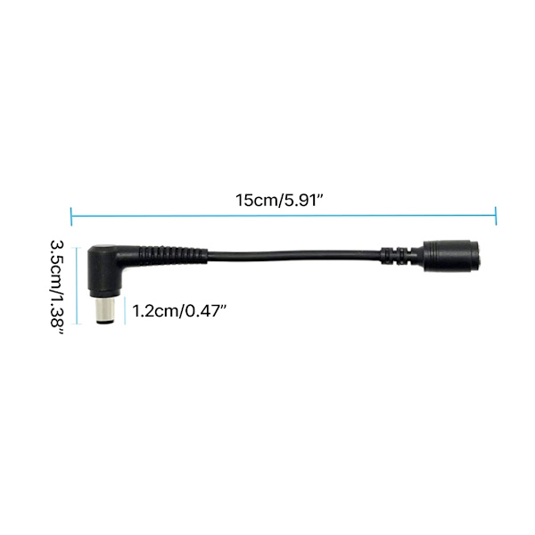 DC7.4x5.0mm til 7.4x5.0mm Tip Strømforbindelser til Flere Bærbare Computere 15CM