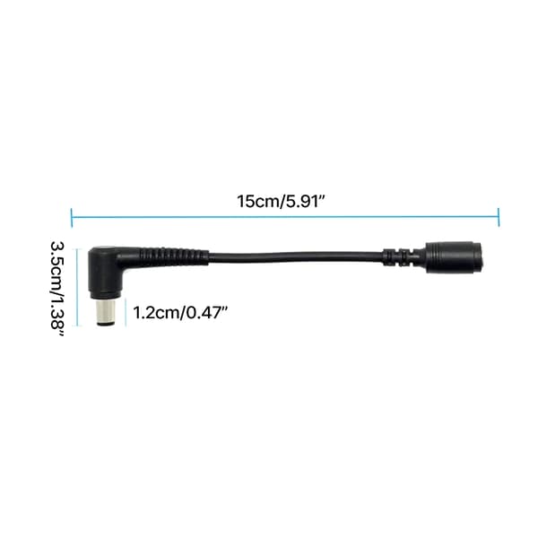 DC7.4x5.0mm til 7.4x5.0mm Tip Strømtilkoblinger for Flere Bærbare Datamaskiner 15CM