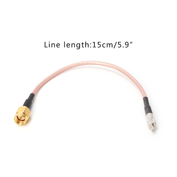 Rak TS9 Honkontakt till SMA Hankontakt RG316 Koaxial Pigtail Kabelmontage E