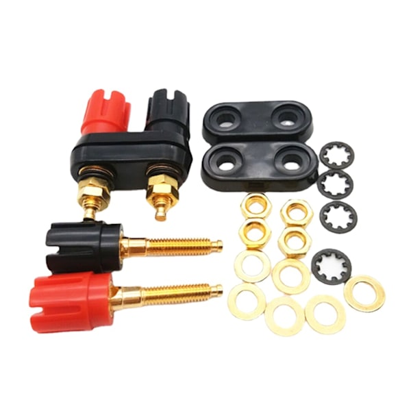 1PC Bananstik Jack Socket Par Terminal Binding Post Højttaler DIY Stik 1 pack