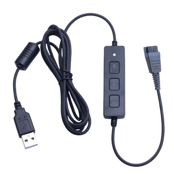 Qd-stik Qd-kabel til USB-stikledninger til QD-interfacehovedtelefoner USB2.0-adapter Call Center Home Game USB-adapter GN QD interface