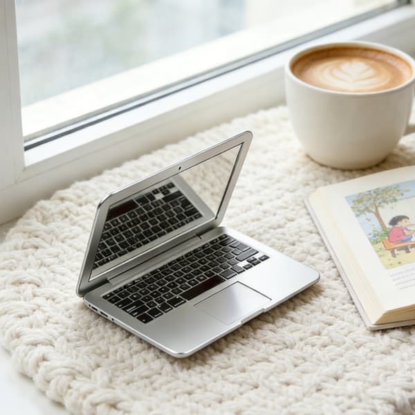 Mini Laptop Speil Lomme Laptop Form Sminkespeil Sammenleggbart Datamaskin Speil