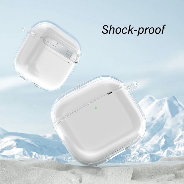 Skyddande Transparent Skal för Hörlurar Flexibelt TPU-Omslag, Skal Lätt att Rengöra