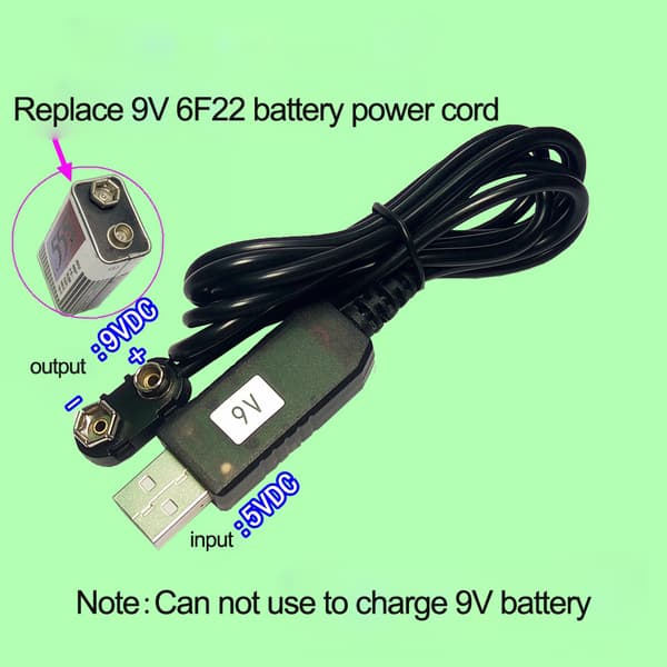 Power Boost-ledning til DC 5V til DC 9V Konverter Adapter Kabelstik til Spil Co