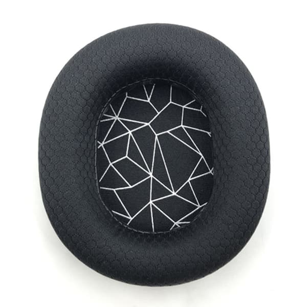 Utskiftbare øreputetrekk Vaskbare nettingstoffputer for Arctis 1 3 5 7 9X Headset Lydisolering White printing