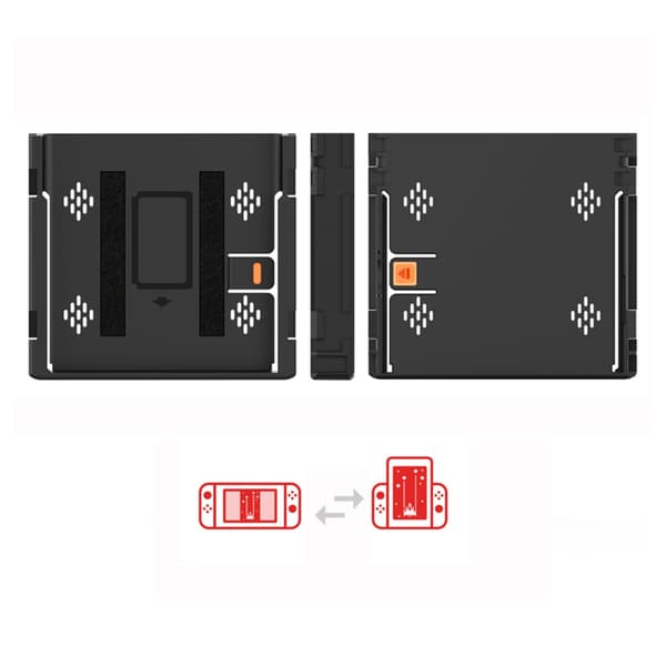 Konsoll Portrettmoduser Flip Grip Håndholdt for Spillkonsoll Spilltilbehør