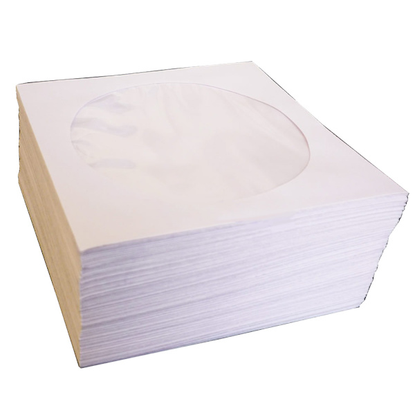 50 st Mini Papp CD DVD Flik för Fodral Omslag Kuvert