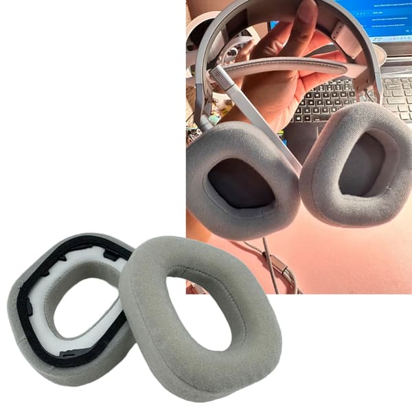 Brusreducerande hörlurskuddar optimerade för HS80 HS80-headset Gray - Headband