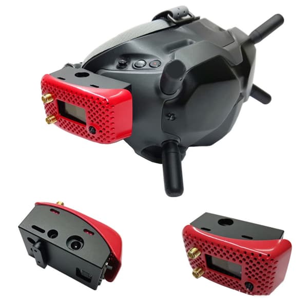 5.8G Digital til Analog Konverter Modul til FPV-briller med Spændingsdisplay og DVR-support
